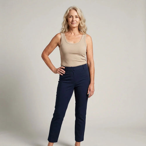 RealShape Ribbed Cotton Built-in Bra Tank