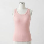 RealShape Ribbed Cotton Built-in Bra Tank