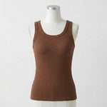 RealShape Ribbed Cotton Built-in Bra Tank