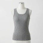 RealShape Ribbed Cotton Built-in Bra Tank